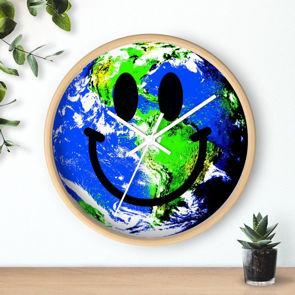 "Happy Earth" Wall clock